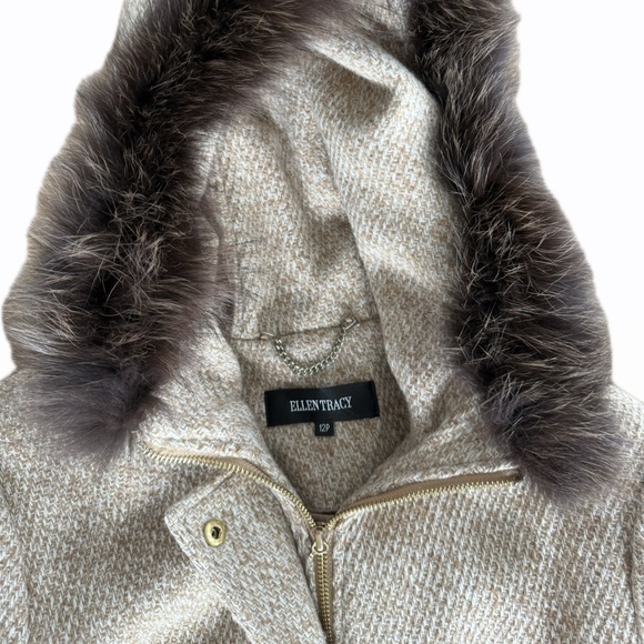 Woman - Hooded Coat Real Fox Fur 🦊 - Picture 3 of 4